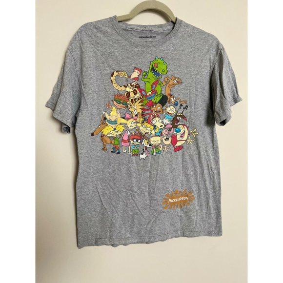 Nickelodeon Grey Character T-Shirt - Size Medium - Picture 2 of 8